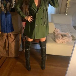 🖤Over the knee black leather boots🖤